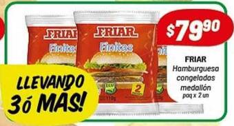 Almacor Friar Hamburguesa Congeladas Medallón oferta