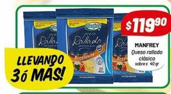 Almacor Manfrey Queso Rallado Clásico oferta
