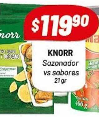 Almacor Knorr Sazonador Vs Sabores oferta