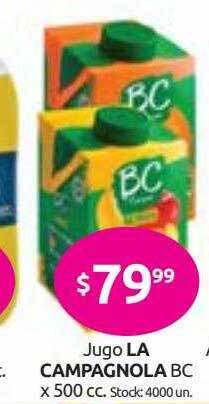 Cordiez Jugo La Campagnola Bc oferta