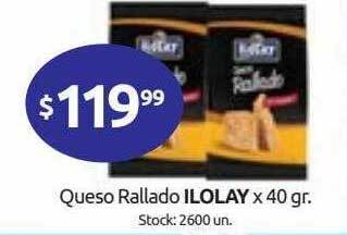 Cordiez Queso Rallado Ilolay oferta
