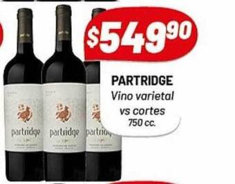 Almacor Partridge Vino Varietal Vs Cortes oferta