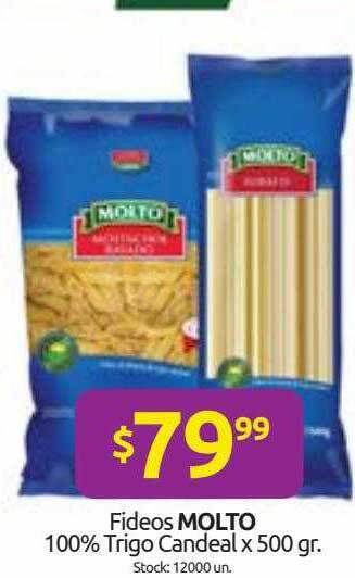 Cordiez Fideos Molto 100% Trigo Candeal oferta