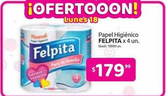 Cordiez Papel Higiénico Felpita oferta