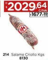 Hipermay 214 Salame Criollo oferta