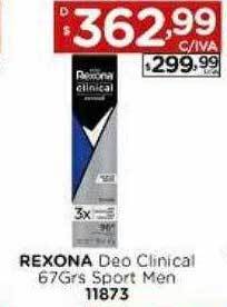 Hipermay Rexona Deo Clinical Sport Men oferta