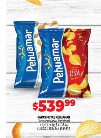 Makro Papas Fritas Pehuamar oferta