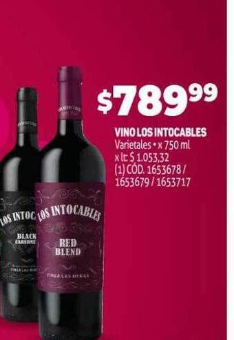 Makro Vino Los Intocables oferta