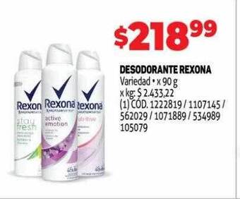 Makro Desodorante Rexona oferta