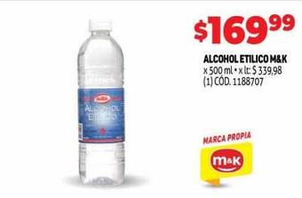 Makro Alcohol Etilico M&k oferta
