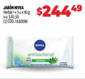 Makro Jabón Nivea Herbal oferta