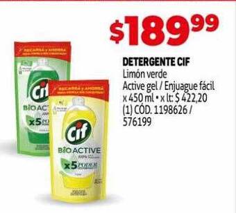 Makro Detergente Cif oferta