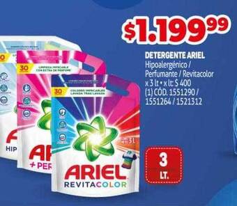 Makro Detergente Ariel oferta