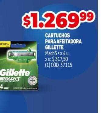 Makro Cartuchos Para Afeitadora Gillette oferta