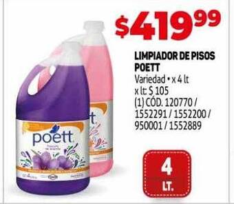 Makro Limpiador De Pisos Poett oferta