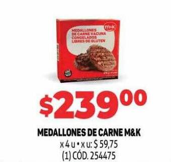 Makro Medallones De Carne M&k oferta