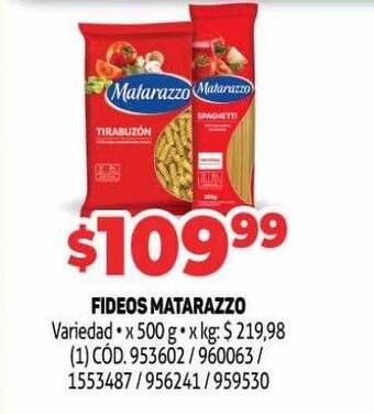 Makro Fideos Matarazzo oferta