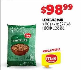 Makro Lentejas M&k oferta