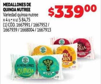 Makro Medallones De Quinoa Nutree oferta