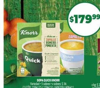 Makro Sopa Quick Knorr oferta