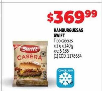 Makro Hamburguesas Swift oferta