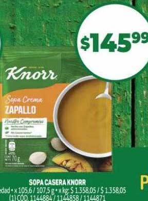 Makro Sopa Casera Knorr oferta