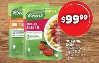 Makro Salsa Lista Knorr oferta