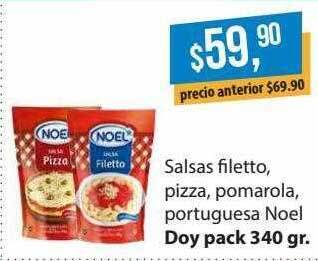 Supermercados Damesco Salsas Filetto Pizza Pomarola Portuguesa Noel oferta