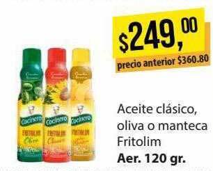 Supermercados Damesco Aceite Clásico Oliva O Manteca Fritolim oferta