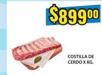 Supermercados Damesco Costilla De Cerdo oferta