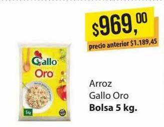 Supermercados Damesco Arroz Gallo Oro oferta