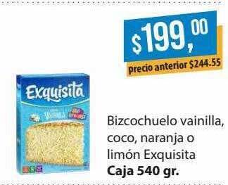 Supermercados Damesco Bizcochuelo Vainilla Coco Naranja O Limón Exquisita oferta