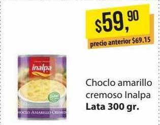 Supermercados Damesco Choclo Amarillo Cremoso Inalpa oferta