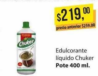 Supermercados Damesco Edulcorante Líquido Chuker oferta