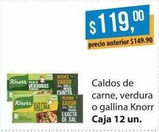 Supermercados Damesco Caldos De Carne Verdura O Gallina Knorr oferta