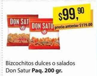 Supermercados Damesco Bizcochitos Dulces O Salados Don Satur oferta