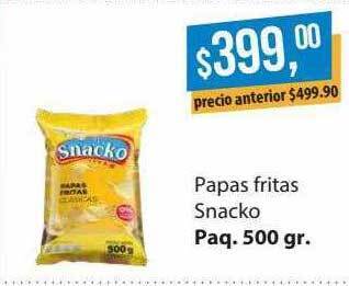 Supermercados Damesco Papas Fritas Snacko oferta