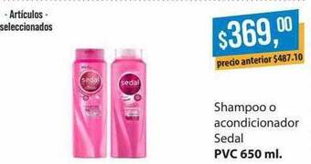 Supermercados Damesco Shampoo O Acondicionador Sedal oferta