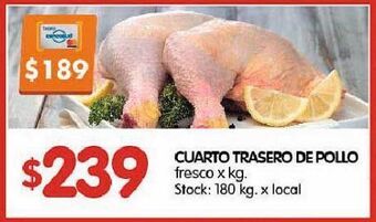 Disco Cuarto trasero de pollo x kg oferta
