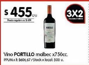 Disco Vino portillo x 750cc oferta