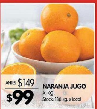 Disco Naranjas para jugo x kg oferta
