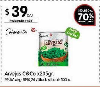 Arvejas cuisine & co x 205g