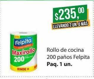 Supermercados Damesco Rollo De Cocina 200 Paños Felpita oferta