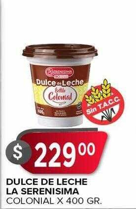 Supermercados Mayor Dulce De Leche La Serenisima oferta