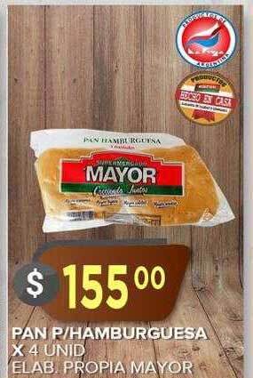 Supermercados Mayor Pan P Hamburguesa oferta