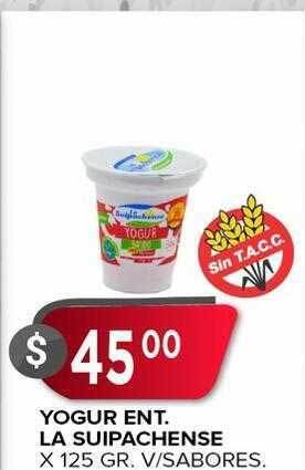 Supermercados Mayor Yogur Ent La Suipachense oferta