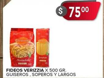 Supermercados Mayor Fideos Verizzia oferta