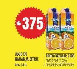 Supermercados Vea Jugo De Naranja Citric oferta