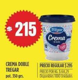 Supermercados Vea Crema Doble Tregar oferta