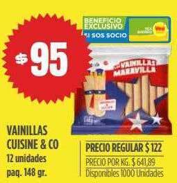 Supermercados Vea Vainillas Cuisine & Co oferta